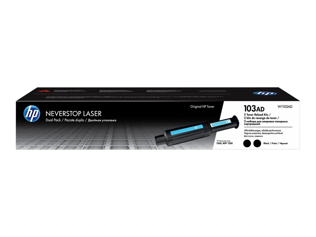 Kit de Recarga de Tóner HP 103AD para Neverstop Laser 1000a, 1000n, 1000w, MFP 1200a, MFP 1200n, M