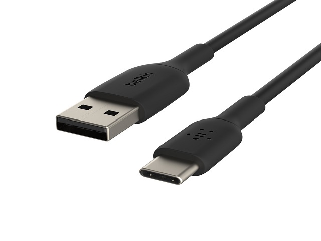 Belkin BoostCharge - Cable USB - 24 pin USB-C (M) a USB (M) - 2 m - negro
