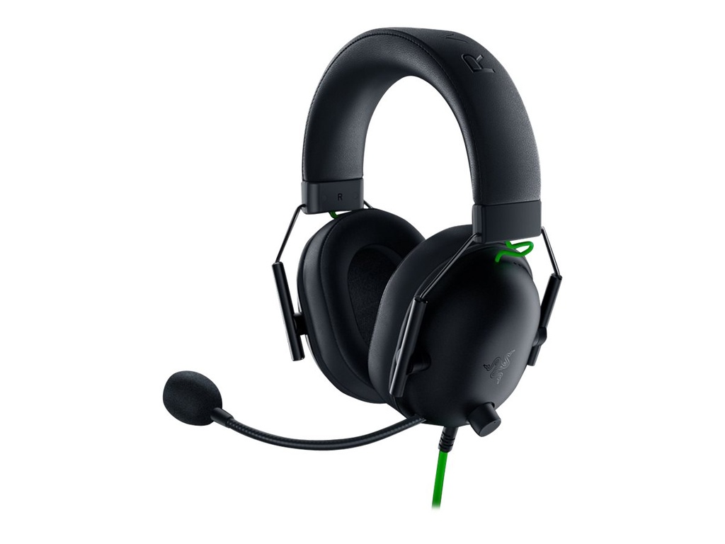 Razer BlackShark V2 X - Auricular - tamaño completo - cableado - conector de 3,5 mm - aislamiento de ruido