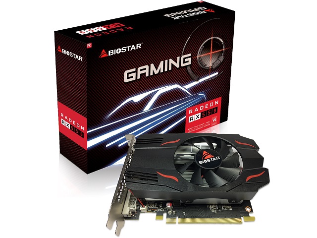 Biostar VA5505RF41 - Tarjeta gráfica - Radeon RX 550 - 4 GB GDDR5 - PCIe 3.0 x16 - DVI, HDMI, DisplayPort