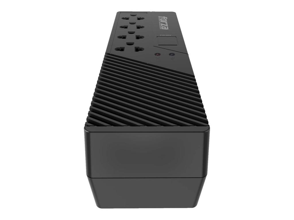 Forza FVR Series FVR-1012 - Regulador automático de voltaje - CA 220 V - 500 vatios - 1000 VA - conectores de salida: 4 - negro