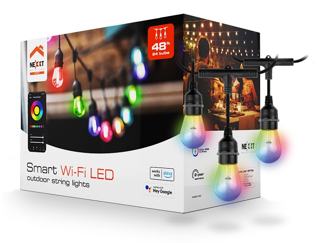 Iluminación RGB 24 Bulbos/48ft Nexxt Solutions Home