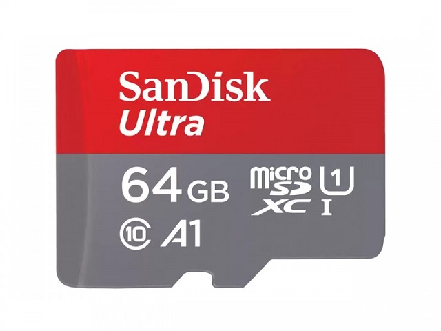 Tarjeta MicroSD 64GB Class10 UHS-I A1 SANDISK Ultra