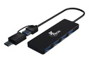 Xtech - Hub - 4 puertos - USB 3.0 XTC-390