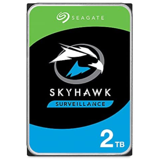 Disco duro Seagate SkyHawk 2 TB Interno 3.5" SATA 6Gb/s Búfer 256 MB