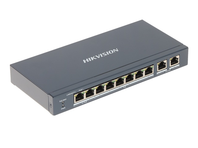 Switch De 8 Puertos Fast Ethernet Smart PoE Hikvision