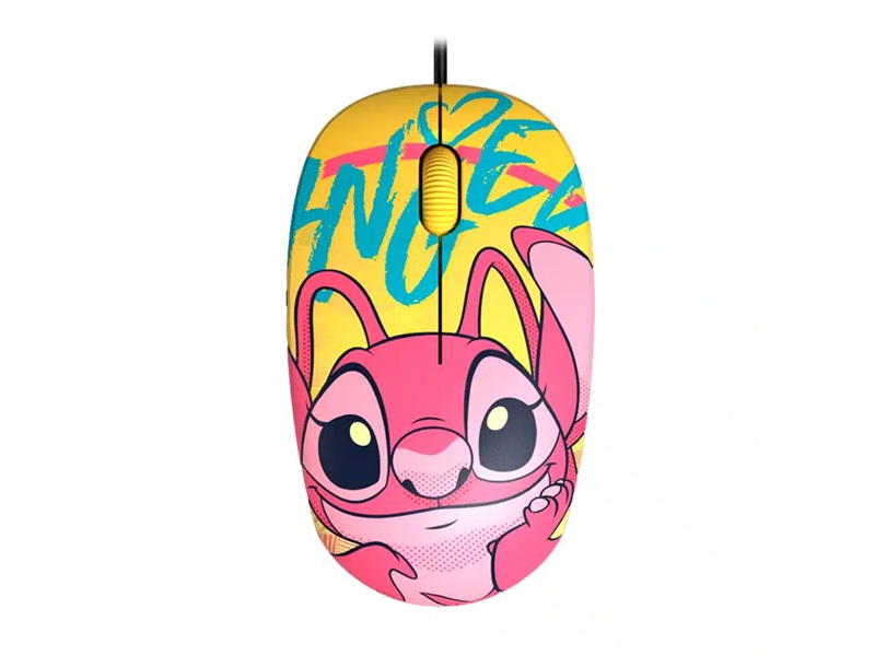 Ratón Cableado Xtech Disney Stitch Amarillo