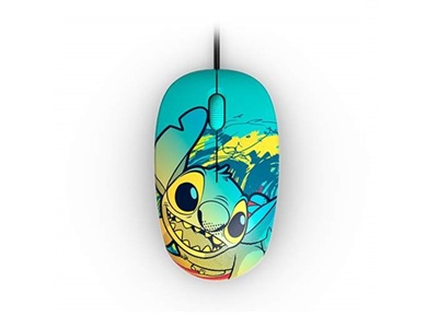 Ratón Cableado Disney Stich Blue