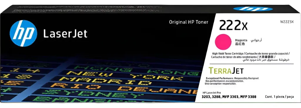 Tóner HP 222X Magenta