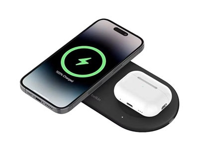 Cargador Inalámbrico Qi2 15W + USB-C 5W Belkin