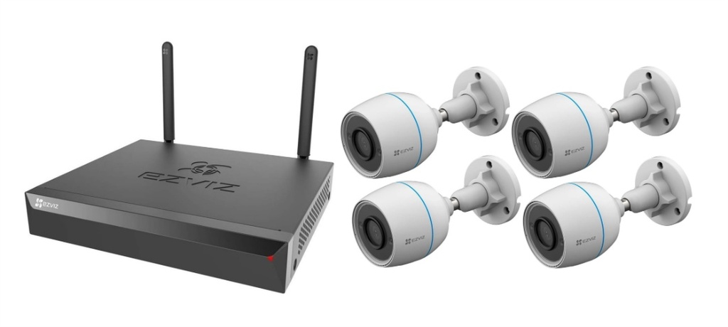 Kit NVR Ezviz 5MP + 4 Camaras Full HD
