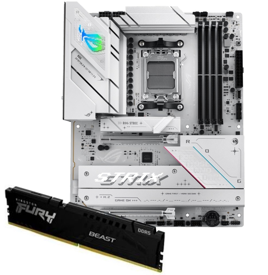 Placa Madre Asus Rog B850-A + Memoria Kingston Ddr5 16GB