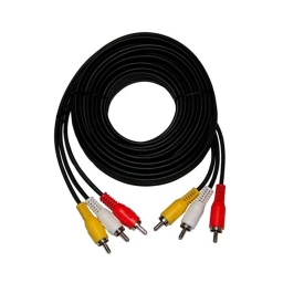 CABLE AUDIO 1.8m 3Rca Macho/Macho