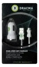 Cargador De Auto USB Dual 3.1A 1m