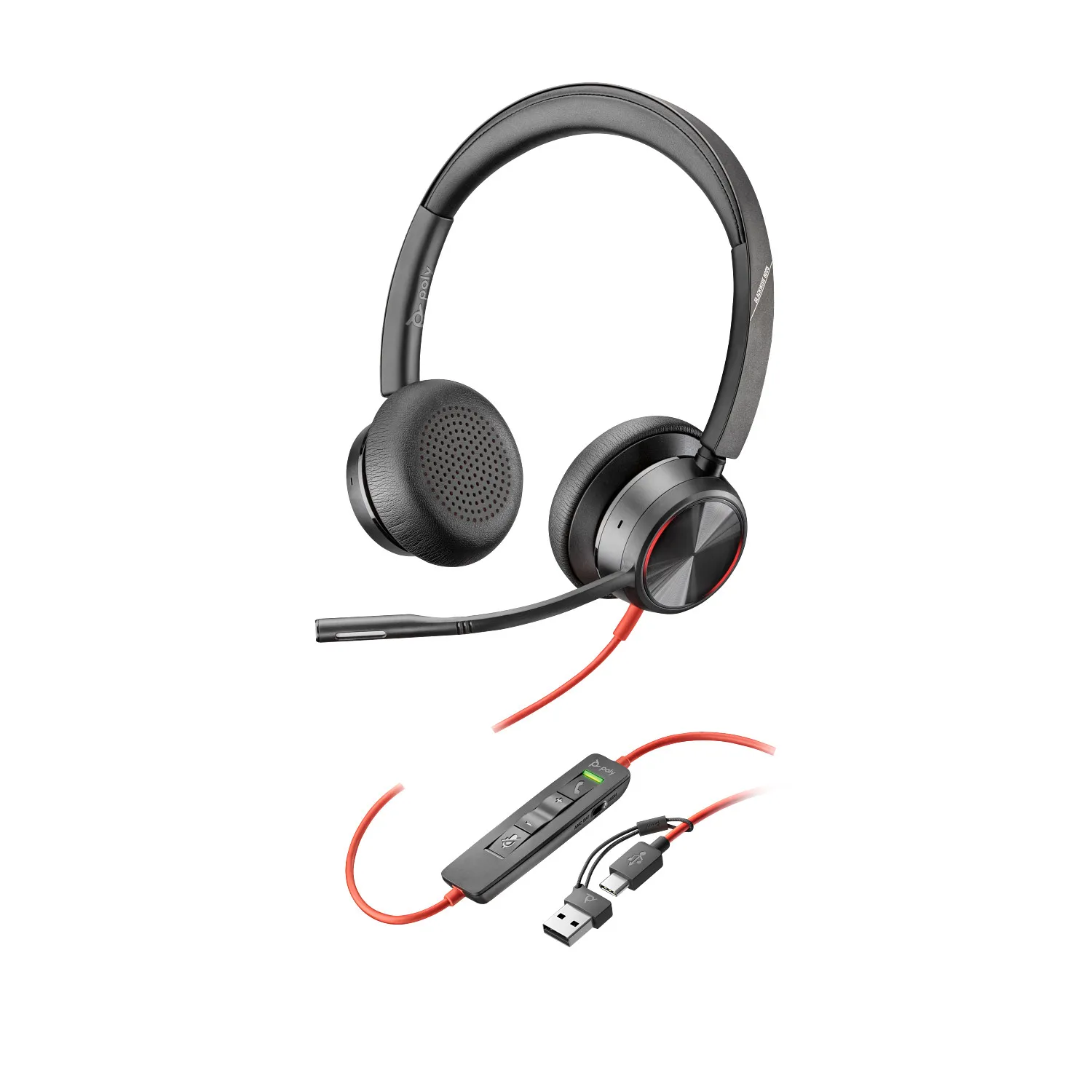 Headset Voip Hp Poly Bw8225+st USB-C+a
