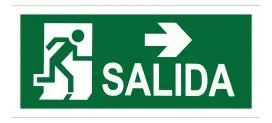 Cartel Indicador De Salida Derecha