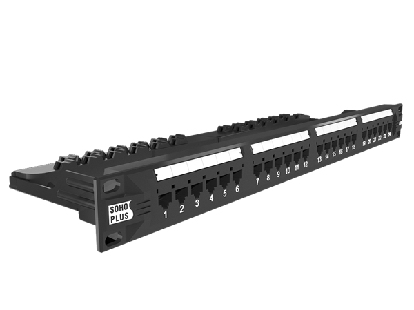 Patch Panel Cat6 Cargado 24 Puertos T568A/B