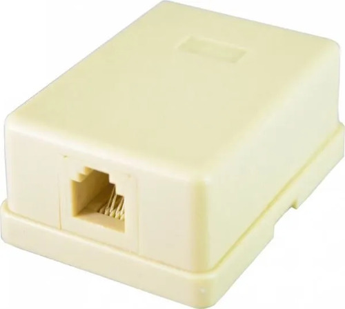 Base Telefónica Rj11 Exterior Con Autoadhesivo