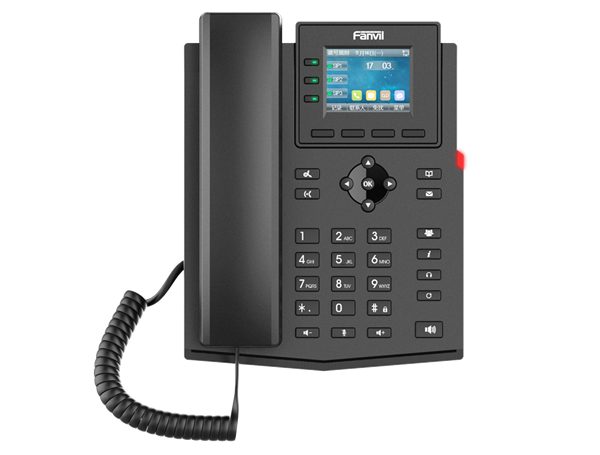 Teléfono IP 4 Líneas Sip Con Pantalla LCD Y Conexión 2 Hilos