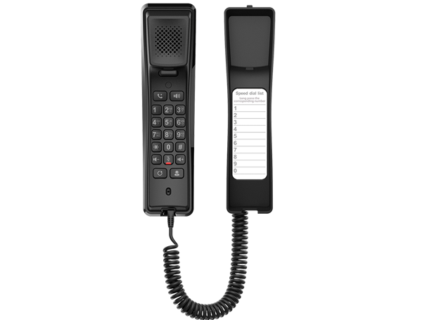 Teléfono IP Compacto 2 Líneas Sip Negro