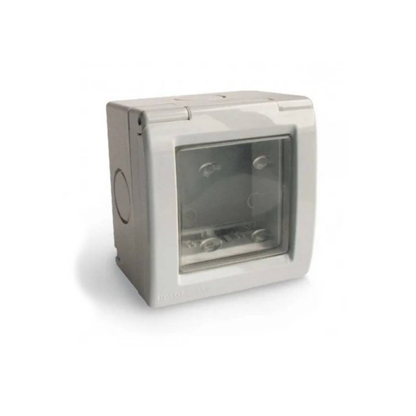 Caja Modular 2 Módulos Con Membrana Ip55 Gris