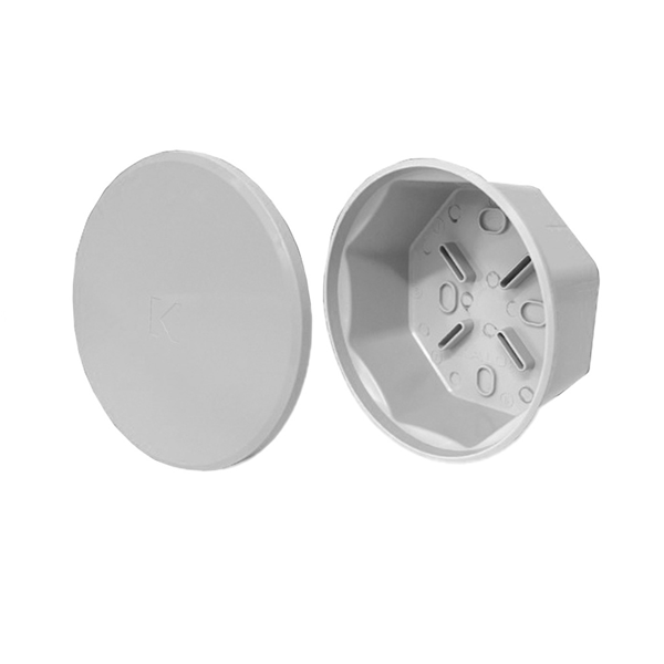 Caja Octogonal 108x48mm Gris Kalop