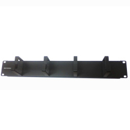 Organizador 2U Plástico Con Tapa Negro Alta Densidad 183 Mm