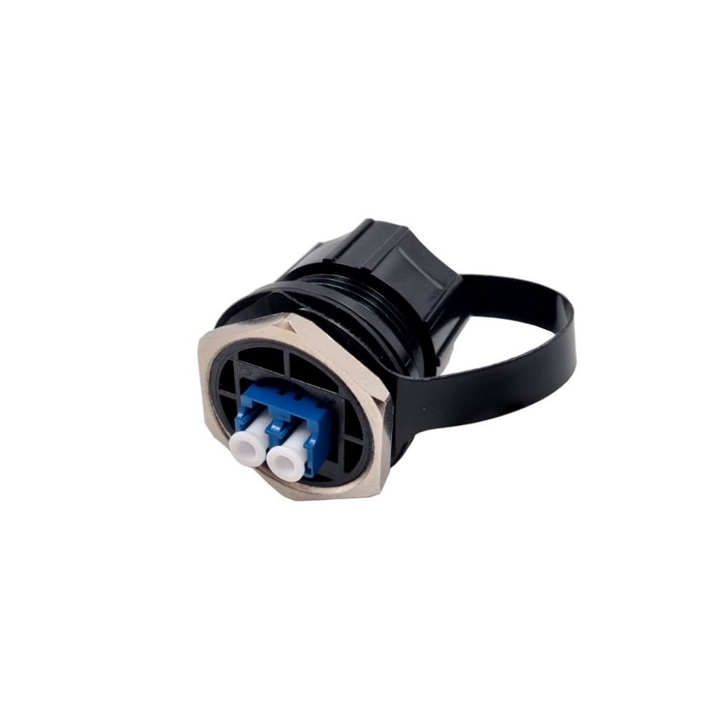 Adaptador De Fibra Óptica Duplex Monomodo Lc/Lc Azul
