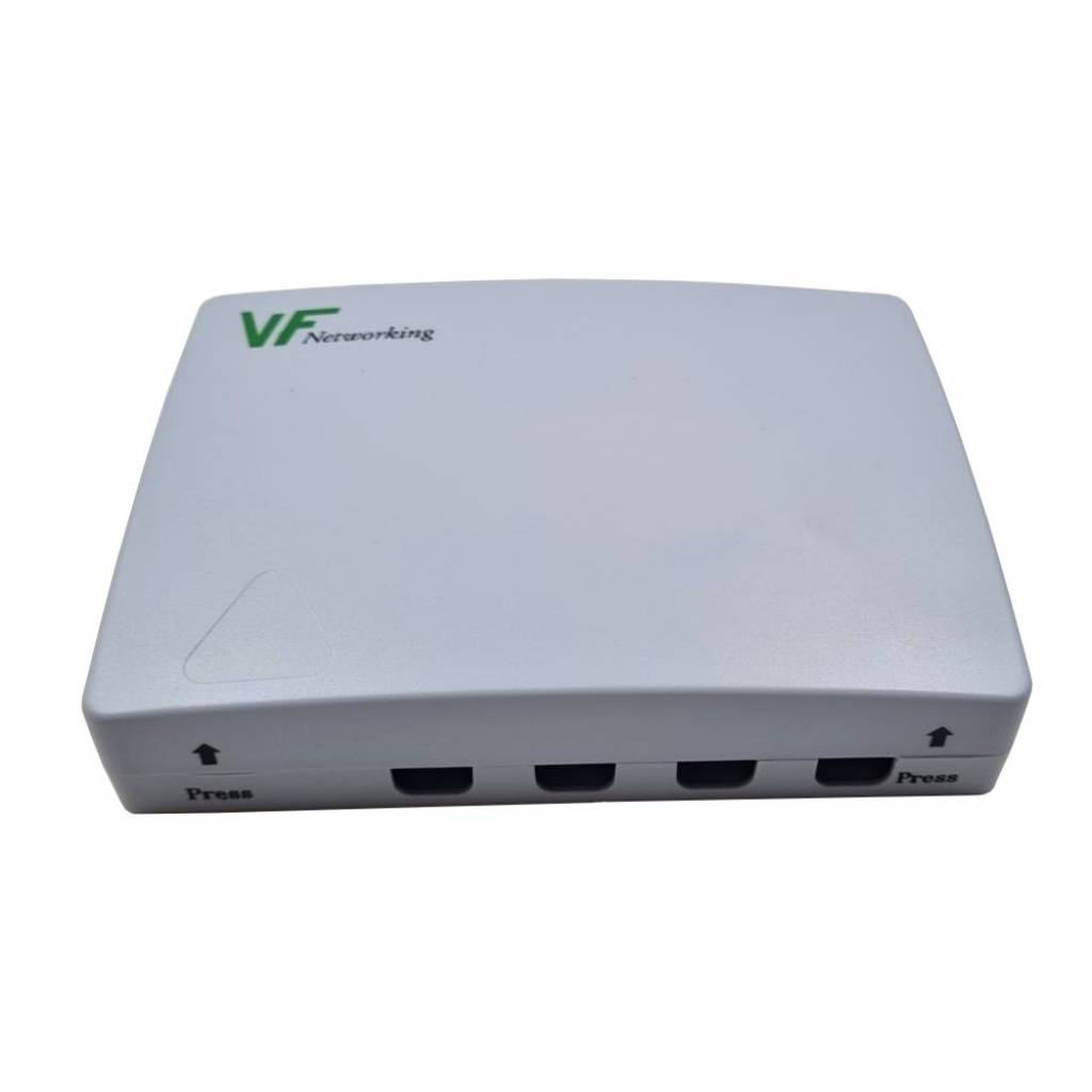 Caja Plástica Para Fibra Óptica Para 4 Hilos - Gris