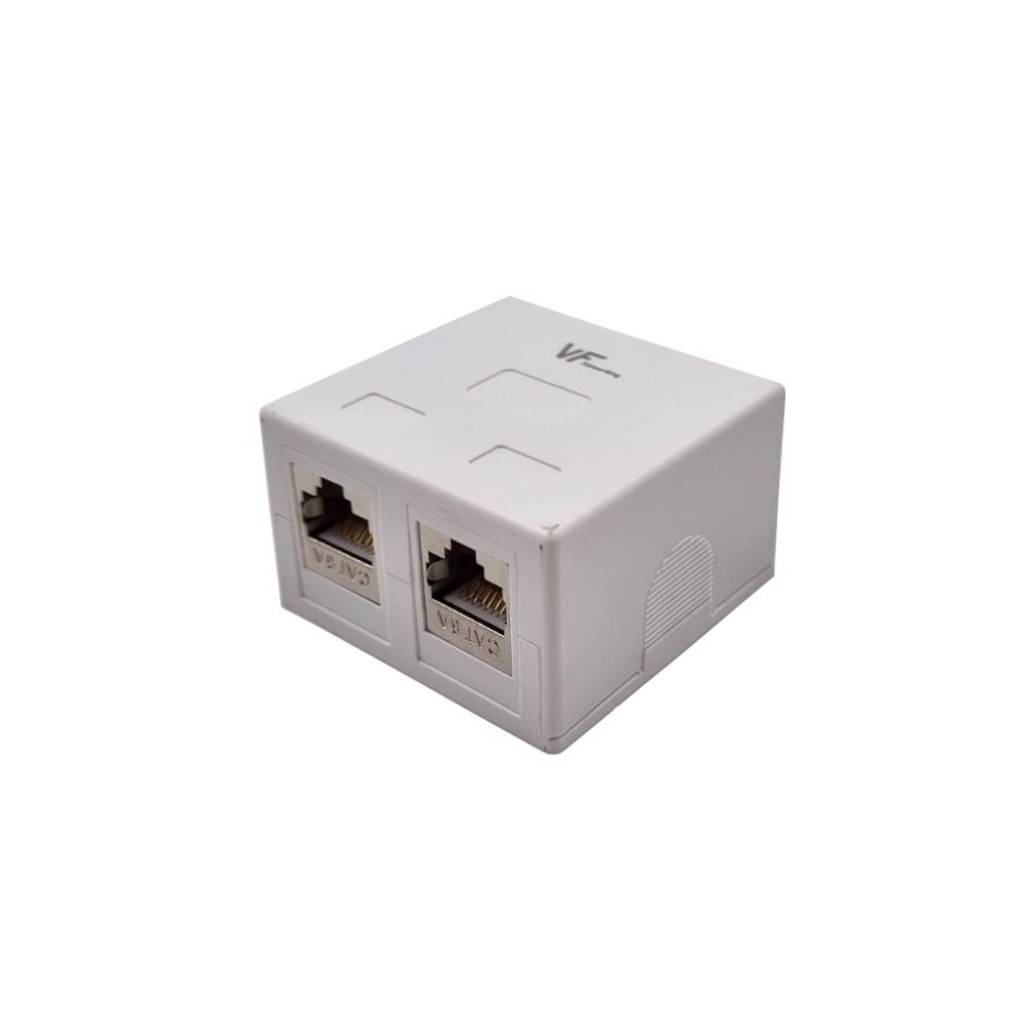 Caja Doble Con 2 Jack Cat6a