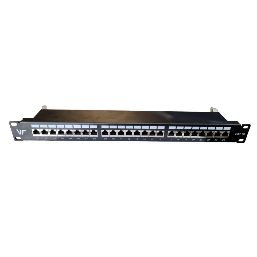 Patchera Cat6a De 24 Bocas - Blindada - Idc