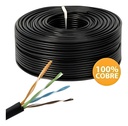 CABLE UTP EXTERIOR CAT6 100 METROS  - 100% COBRE