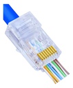 KIT 100 CONECTORES RJ45 PASANTE CAT 5