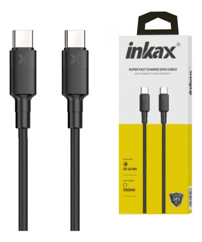 Cable USB-C 3.1A 1m negro