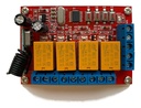 Receptor Inalámbrico 4 Canales para Barreras