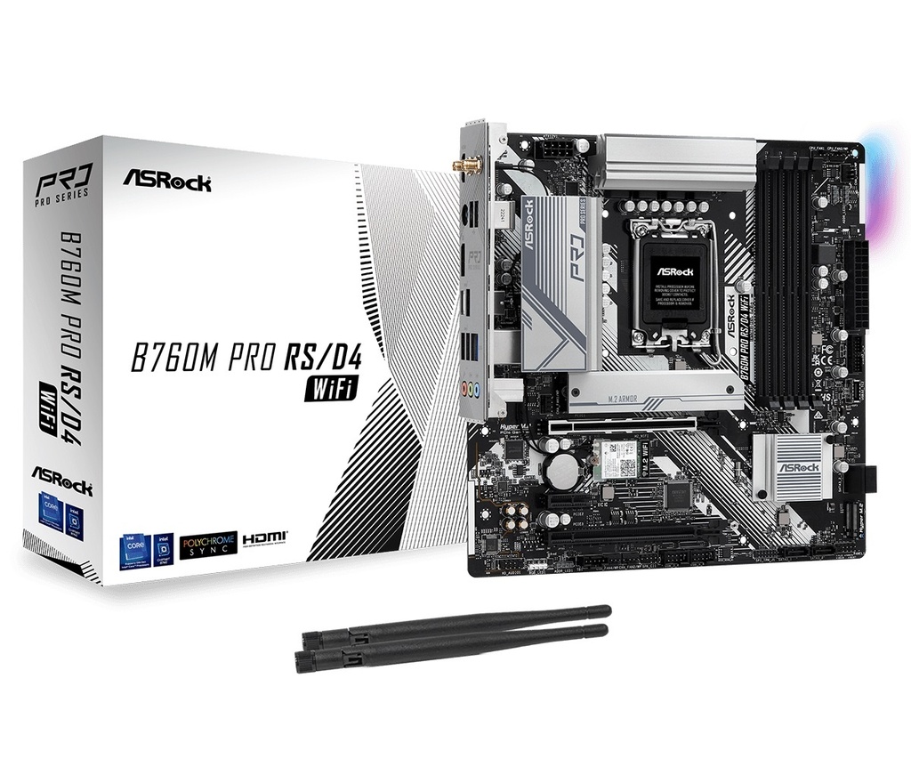 [90-MXBNJ0-A0UAYAZ] Mother Asrock B760M Pro RS LGA 1700 Wifi 6E