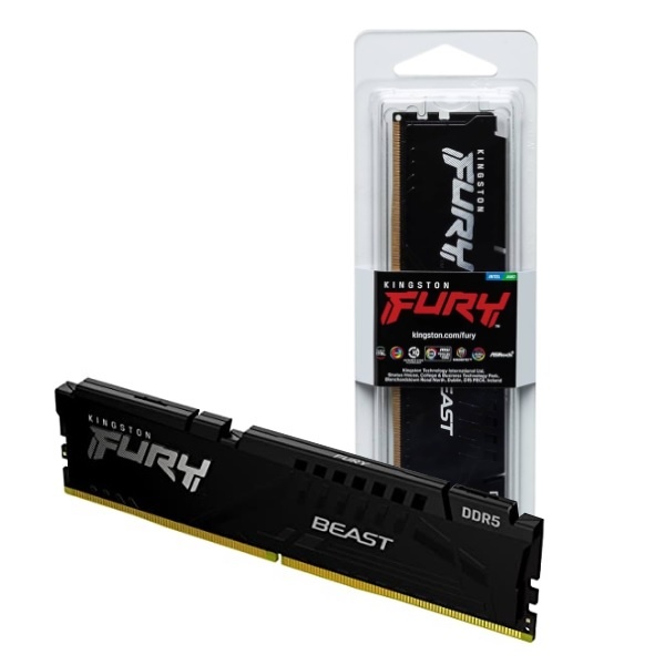 [FURY Beast Black] Memoria Kingston Fury Beast DDR5 16GB 5600MHz