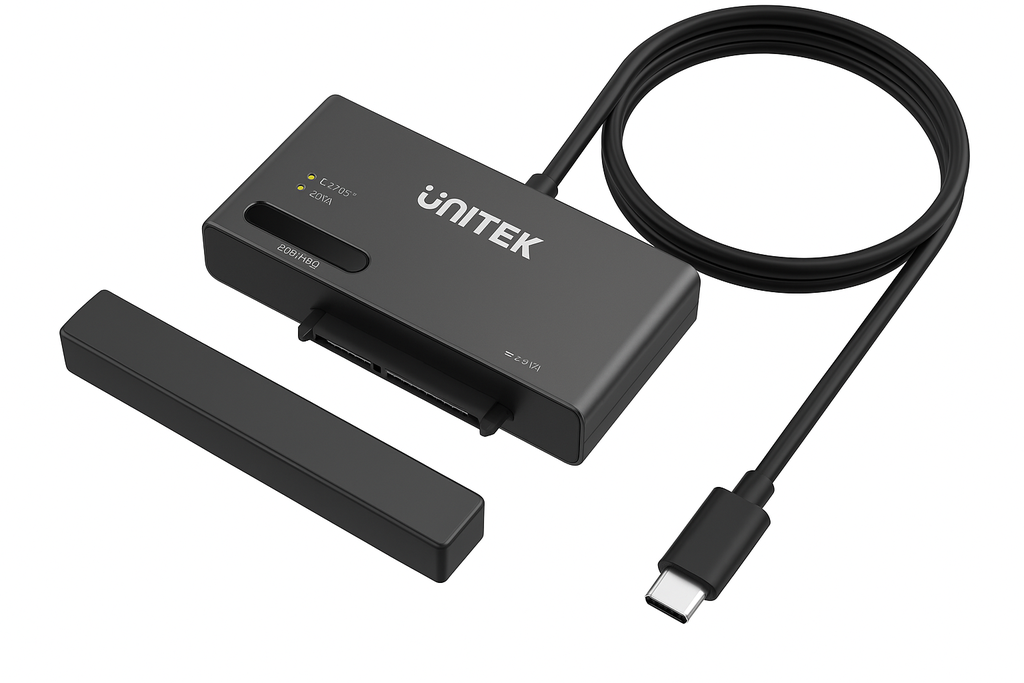 Adaptador Externo Unitek USB-C para discos 2.5", 3.5" y M.2