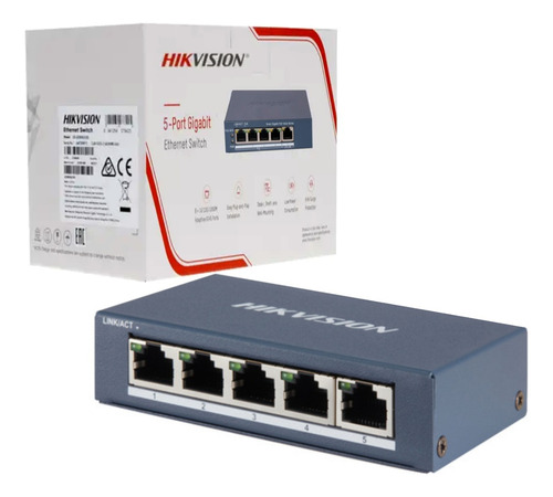 [DS-3E0505-O] Switch Hikvision 5 puertos gigabit