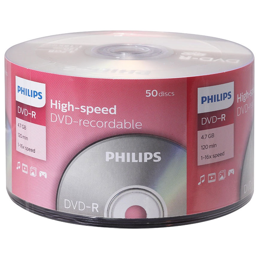 [DM4S6U50F/97] DVD-R 16X Philips 120min 4.7GB
