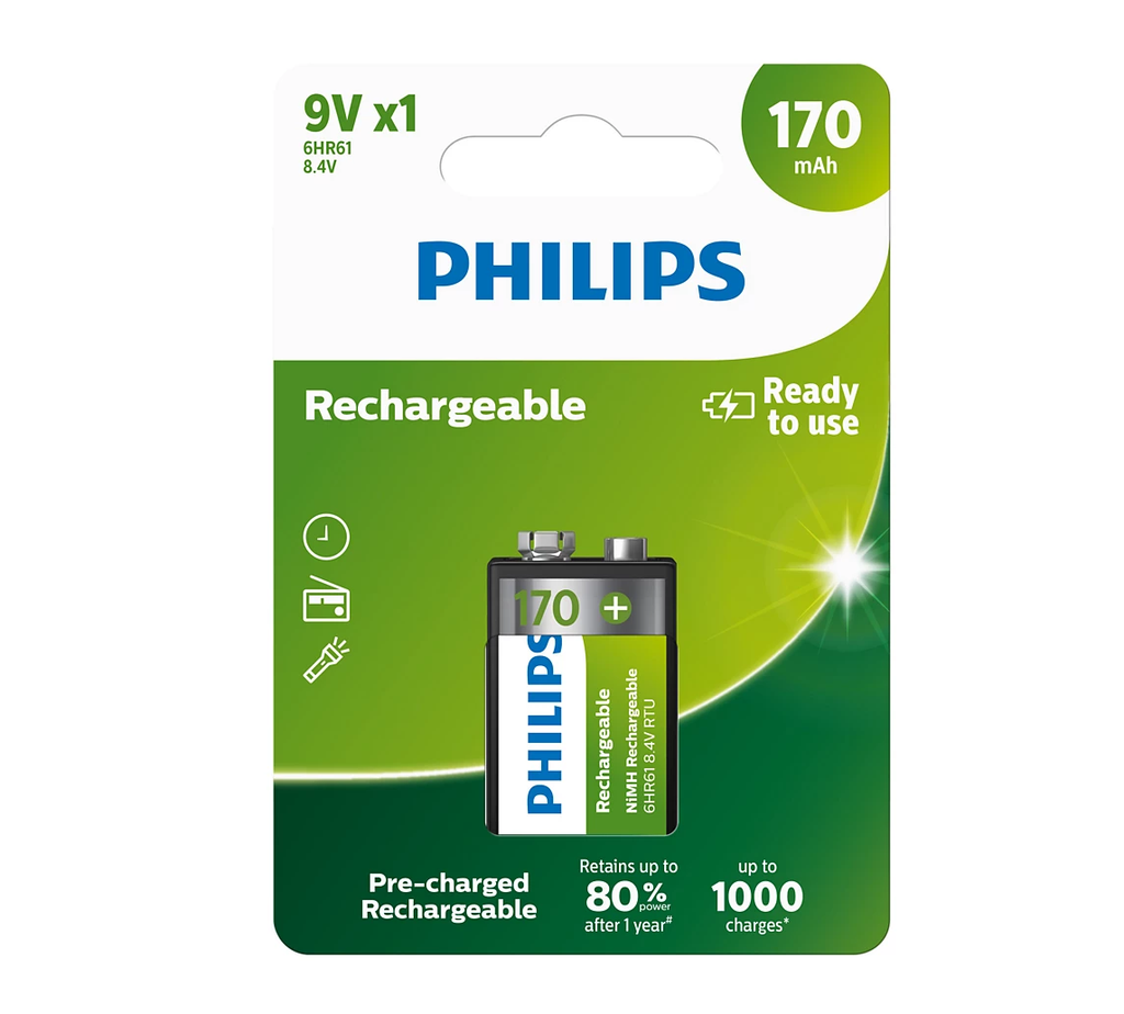 Batería 9V 170 mAh Philips