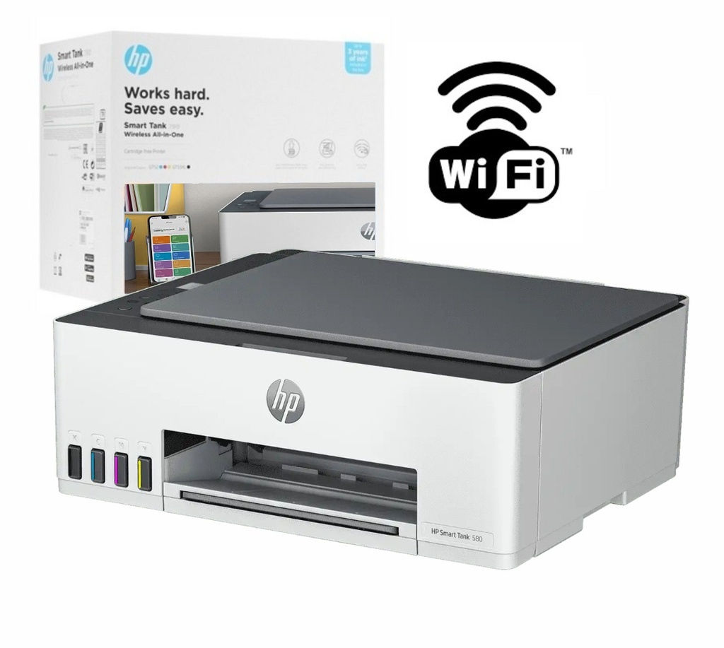 Impresora HP Smart Tank 580 multifuncion smart WiFi