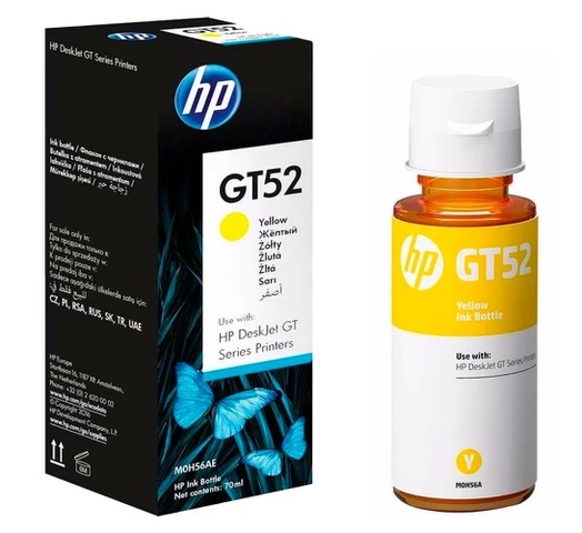 Botella de Tinta HP GT52 Amarillo 70ml