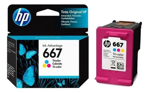 Cartucho De Tinta Hp 667 Tricolor