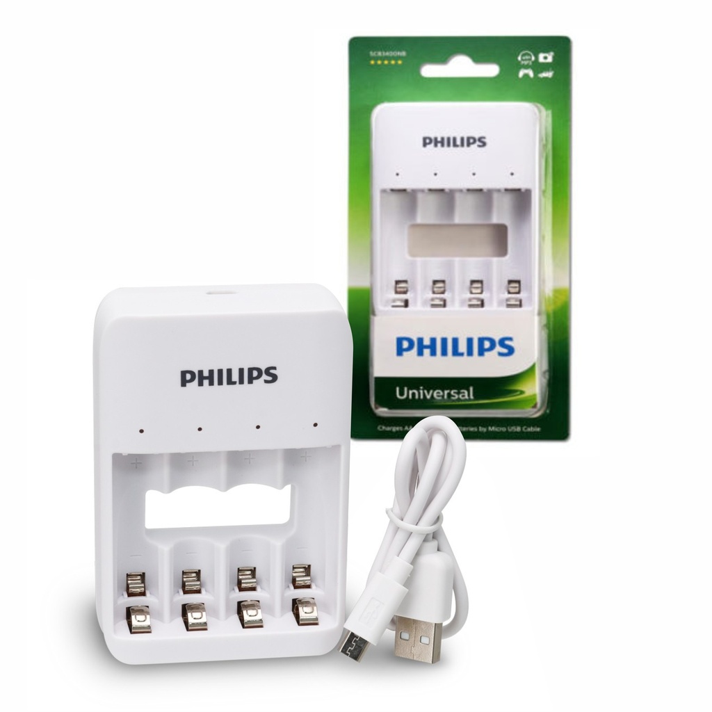 [Ni-MH USB Charger] Cargador USB Philips para 4 pilas AAA/AA