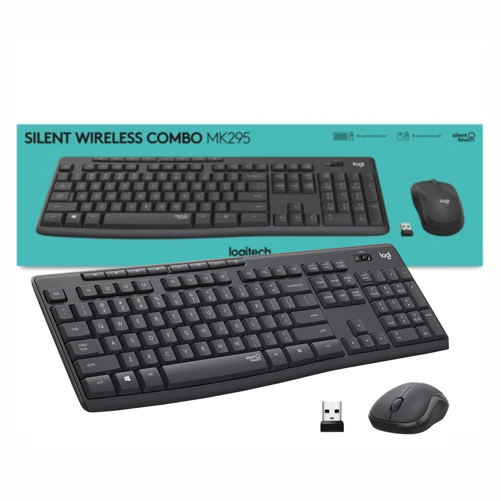 Teclado Y Mouse Silenciosos Logitech Mk295 Silent