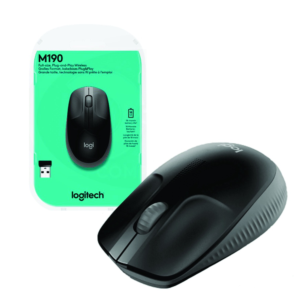 [M190] Mouse Logitech M190 inalámbrico negro