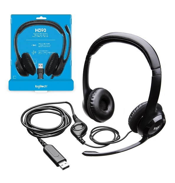 Audifono Logitech USB H390 c/micrófono