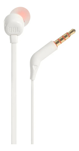 Audífonos Intraurales con Micrófono 3.5mm 111cm Blanco
