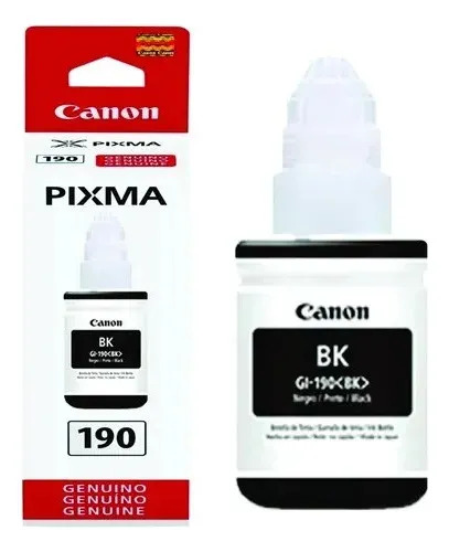 Botella De Tinta Canon Gl-190 Negro 135ml